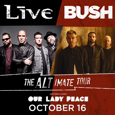 + LIVE+ & Bush - The Altimate Tour VIP Packages